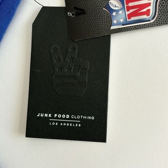 NWT Seattle Seahawks Junk Food Royal Cropped Sweatpants NFL Team Apparel Size L - Picture 10 of 13